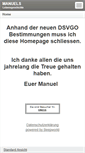 Mobile Screenshot of manuelswelt.com