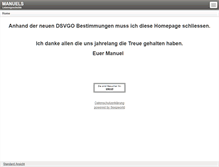 Tablet Screenshot of manuelswelt.com